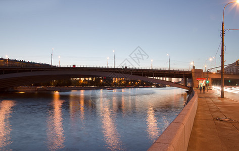 莫斯科河在晚上图片