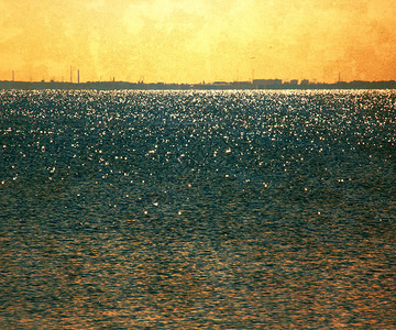 复古大海背景图片