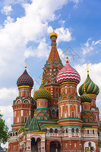 莫斯科红场的圣瓦西里神庙图片