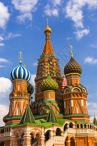 莫斯科红场的圣瓦西里神庙图片素材