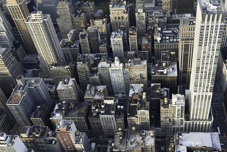 纽约市曼哈顿市中心的建筑图片