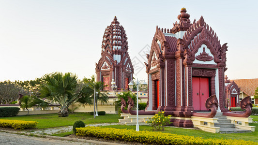 泰国PrachuapKhiriKhan市的城市支柱圣迹圣地和礼拜图片
