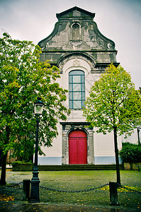 比利时布鲁日的老教堂图片