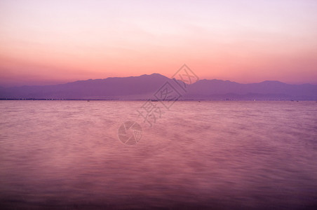 泰国日落湖图片