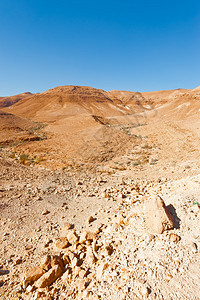 以色列内盖夫沙漠的山丘图片