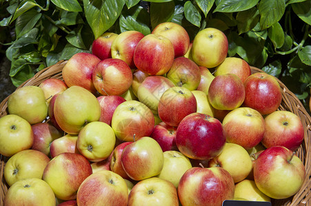 超市里的熟苹果图片