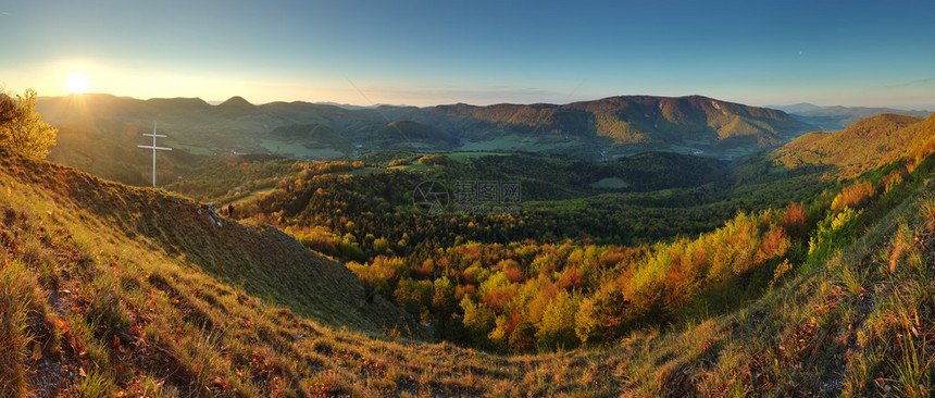 斯洛伐克山全景图片