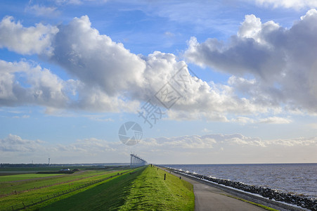 IJsselmeer海岸的Westermeer大图片
