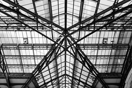 利物浦街车站的铁天花板伦敦图片