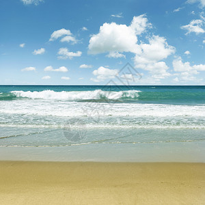 沙水天沙滩风光图片