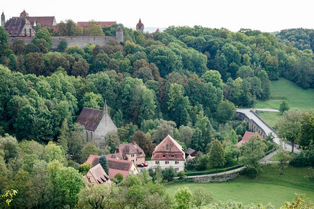 从罗腾堡俯瞰乡村图片