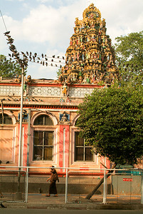 缅甸仰光的印度神庙SriKali图片
