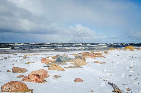 拉脱维亚里加湾暴风雨图片