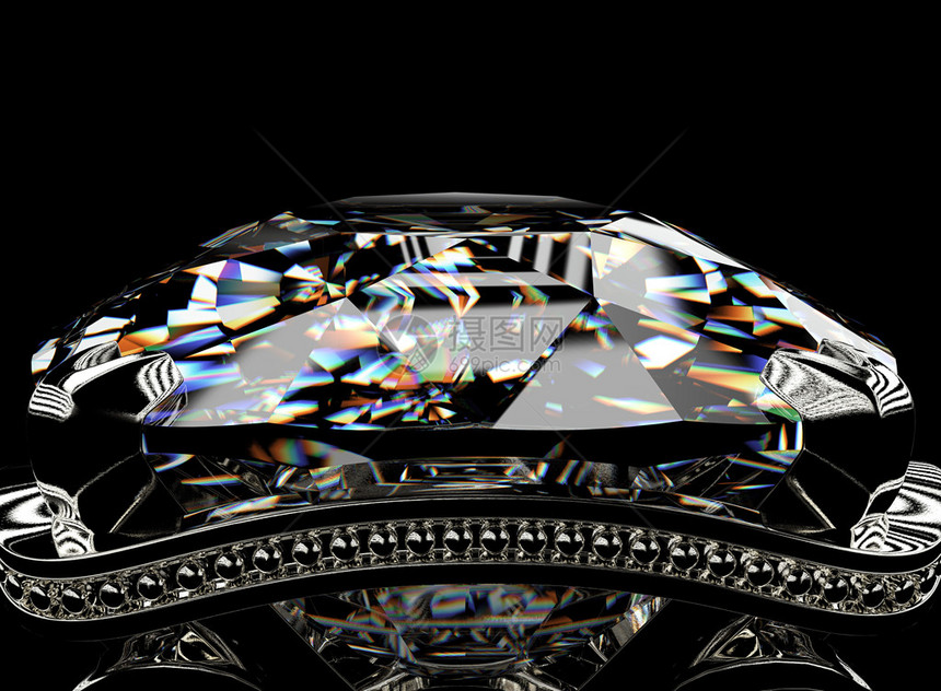 钻石戒指珠宝背景情图片