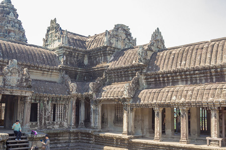 KambodzheArhitektura的Angkor寺庙综合建筑图片
