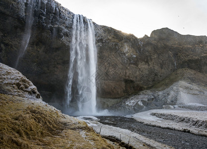 冬季冰岛的塞尔杰图片