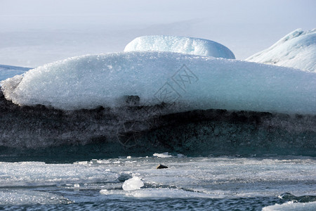 冰岛Jokullsarlon的冰川环礁湖图片