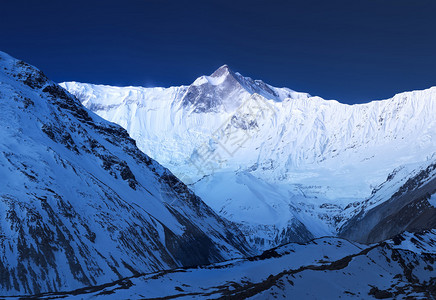 喜马拉雅山高的全景美图片