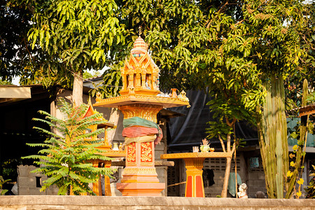 泰国美丽的房子佛殿背景图片