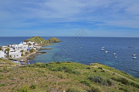 西班牙地中海的小渔村图片
