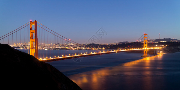 美国旧金山门大桥全景图片
