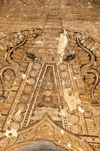 缅甸蒲甘坦布拉寺的壁画坦布拉寺建于1255年图片