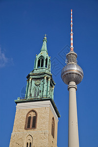 圣玛丽教堂Marenkirche和柏林图片