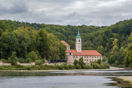 WeltenburgAbbey是德国巴伐利亚多瑙河边凯尔海姆附近Weltenburg的Benedic图片
