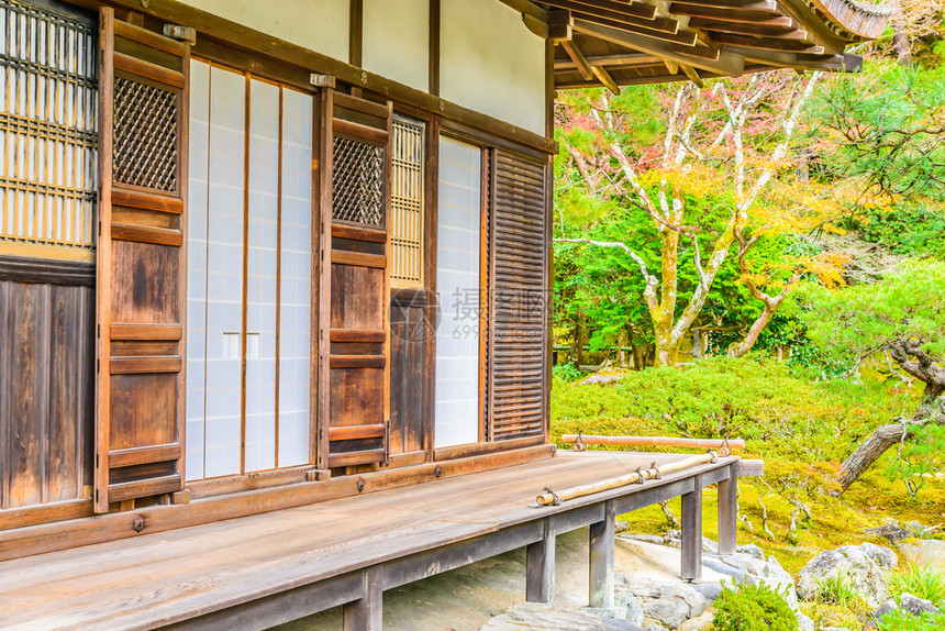 日本京都银阁寺图片