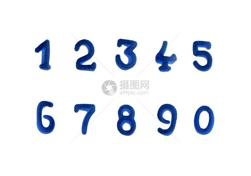 白色背景下谷物产品中有趣的深青色小可食用装饰儿童营养字符和图片