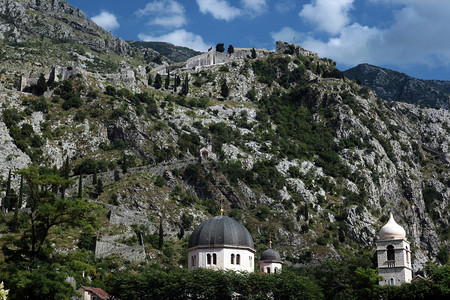 黑山亚德里亚海的古城科托尔Kotor位于欧洲东部的巴坎B图片