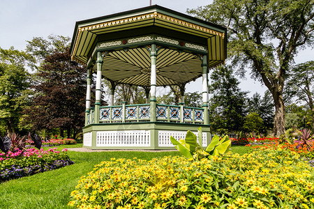 新斯科舍省哈利法克斯市一个公共花园中的美丽背景