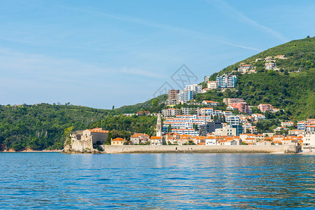 黑山老城odBudva的海景图片