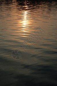 水纹夕阳背景图片