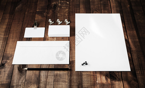 空白文具套装的照片用于设计师品牌标识的空白文具模板企图片