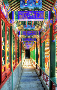 北京颐和园走廊图片