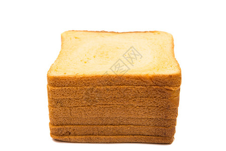 美国面包白背景三明图片