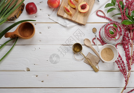 烹饪化妆品食品aloe桃子amaranth健康图片