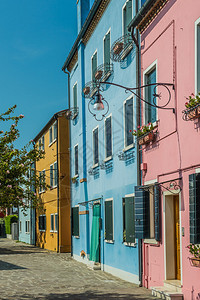 意大利布罗拉诺岛建筑标图片