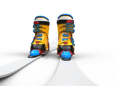 黄滑雪靴图片