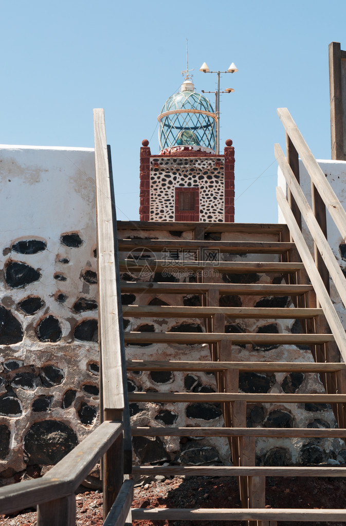 2016年9月7日蓬塔拉恩塔拉达灯塔的楼梯和细节拉恩塔拉达灯塔建于1953年至1954年之间图片