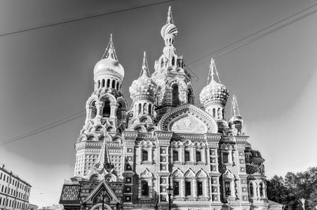 俄罗斯圣彼得堡神像标志里程碑图片