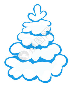 在雪地里画的蓝树背景图片