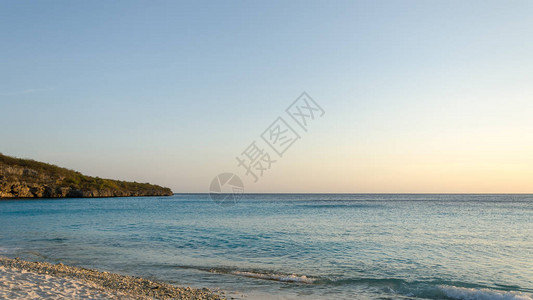 在加勒比海岛库拉索岛的海滩图片