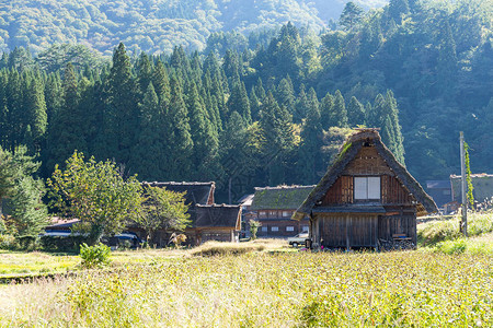 传统日本白川乡村图片