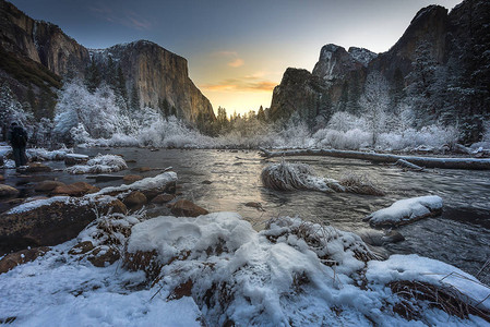 Yosemite公园景观摄影最佳景点Valle图片