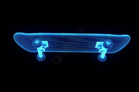 全息无线框架风格的滑板漂亮的背景图片