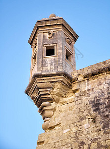 SengleaLisla半岛堡垒尽头的警卫塔背景图片