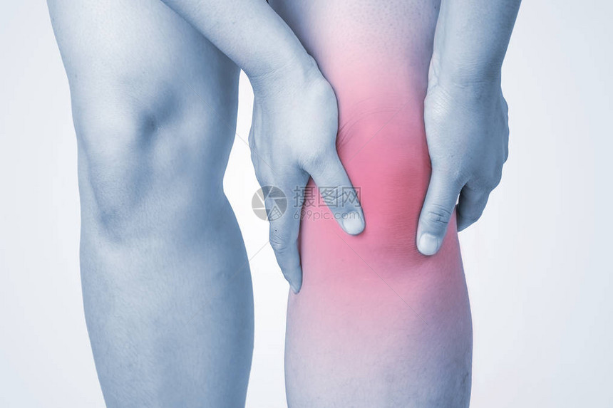 踝关节损伤的人类ankle疼痛关节痛人医疗单色调突出显示在踝关节图片