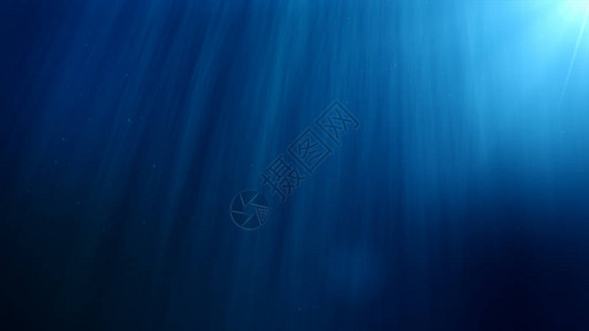 水下的背景蓝色水波纹和波灯图片